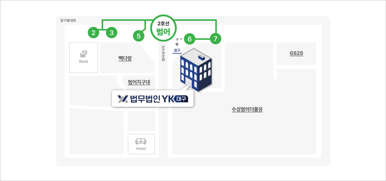 대구 분사무소 약도